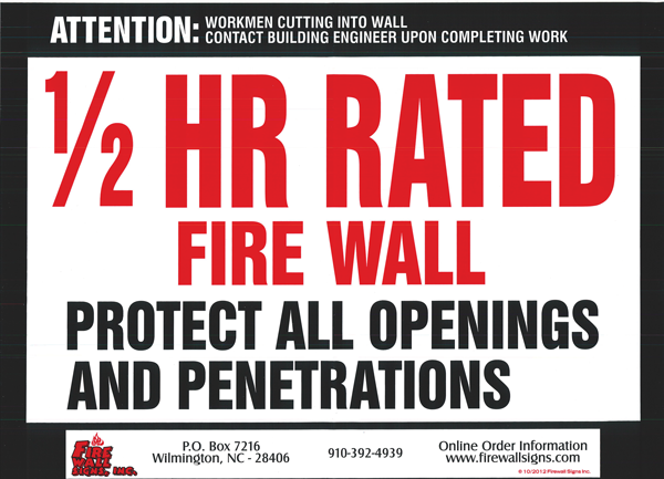 1/2HR Fire Wall