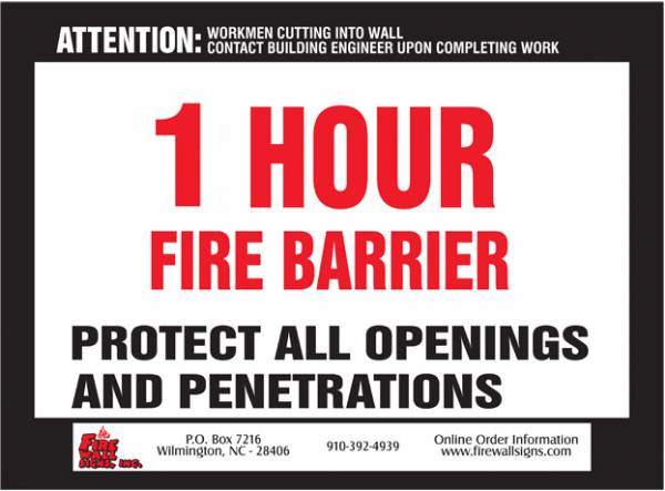 1HR Fire Barrier