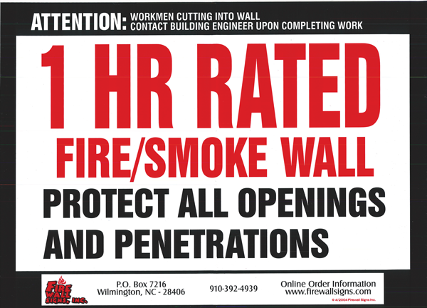 1HR Fire/Smoke Wall