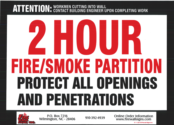 2 HR Fire Smoke Partition