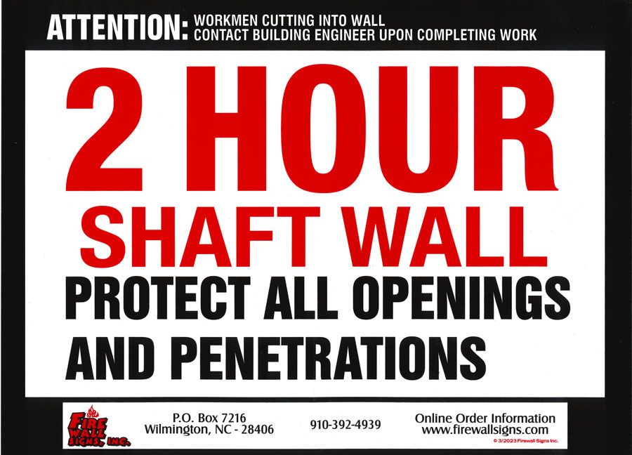 2 HR SHAFT WALL