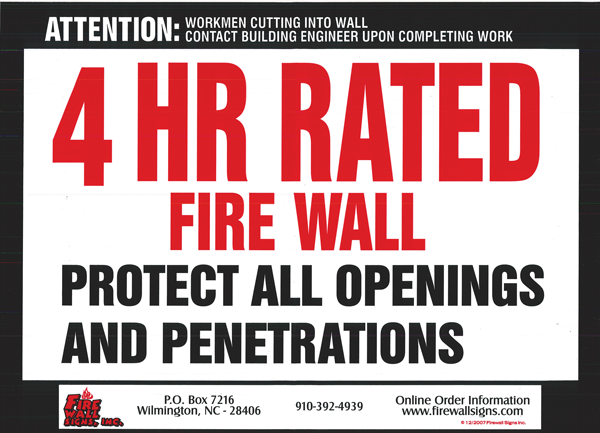 4HR Fire Wall