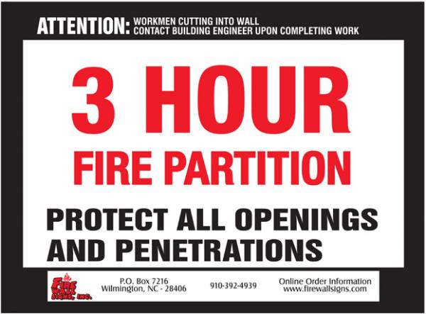 3 HR Fire Partition