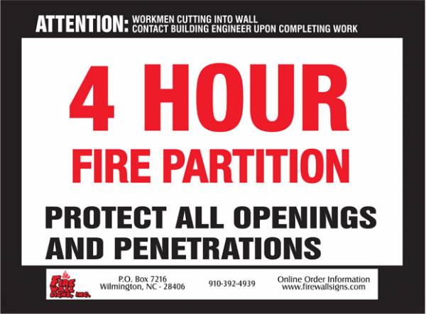 4 Hour Fire Partition